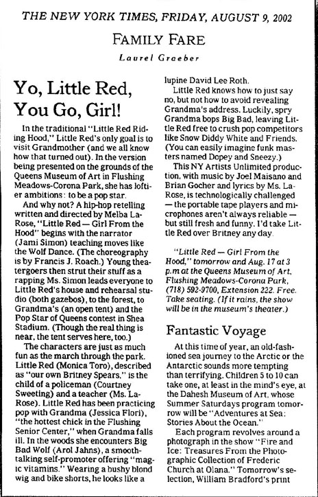 NY Times Review of Little Red
